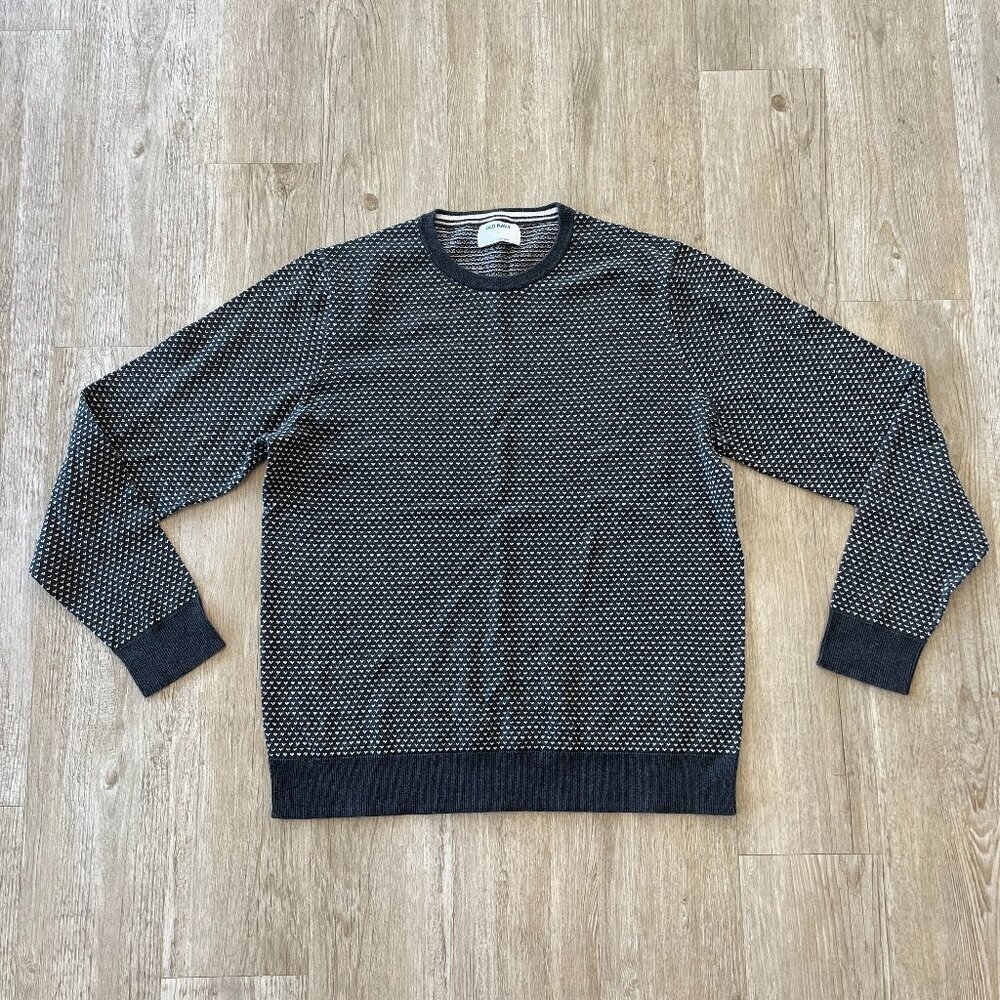 Mens Old Navy Grey Patterned Sweater - XL